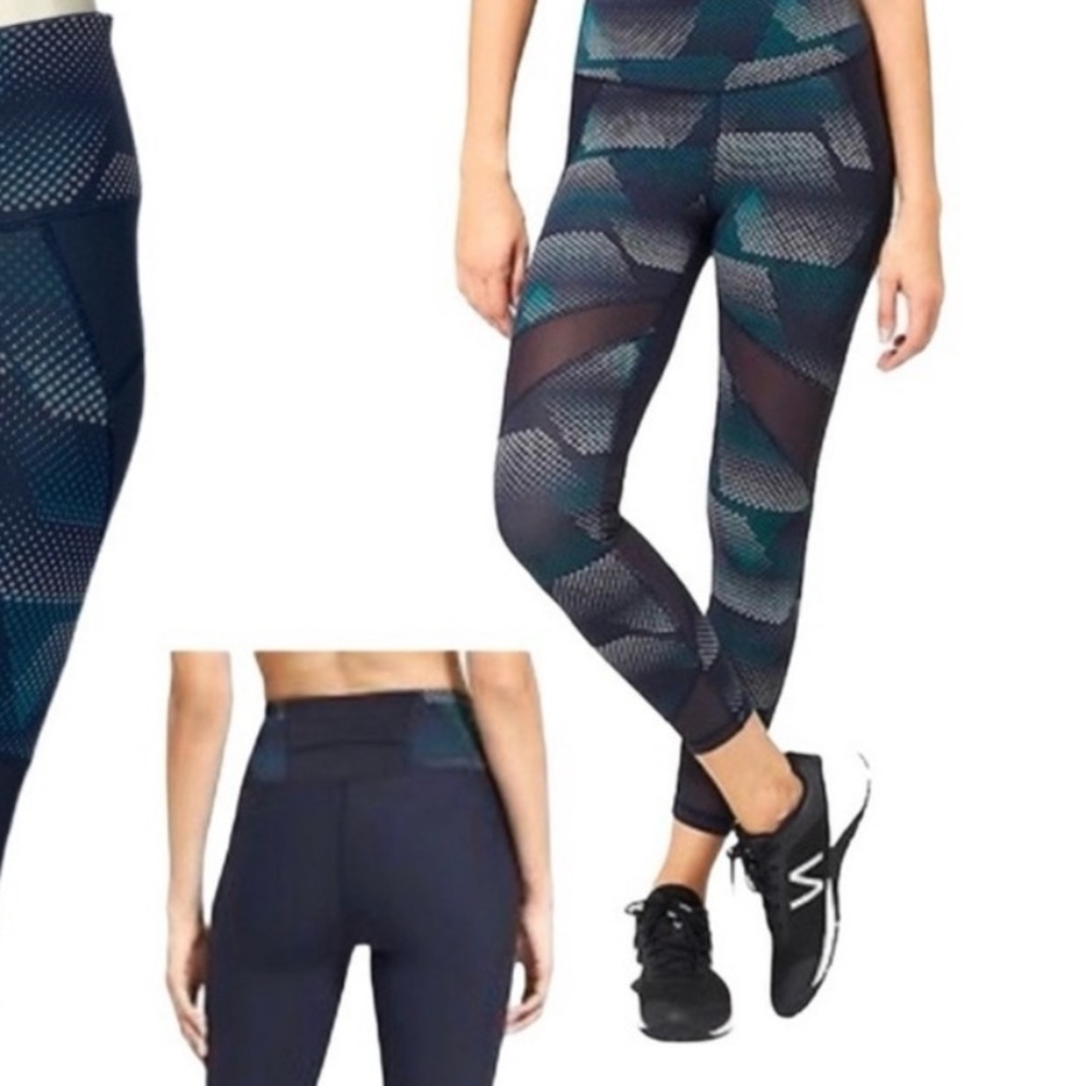 Athleta Sculptek Kinetic Stealth Mesh Leggings Size Small - Picture 4 of 5